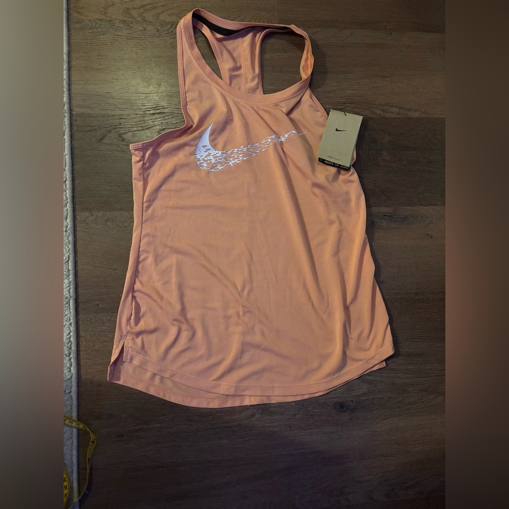 Nike Swoosh Women's Running Tank Top (Madder Root/White) Size XS NWT - Picture 4 of 8